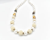 Zoey Meshed Pearl Necklace - The Pashm